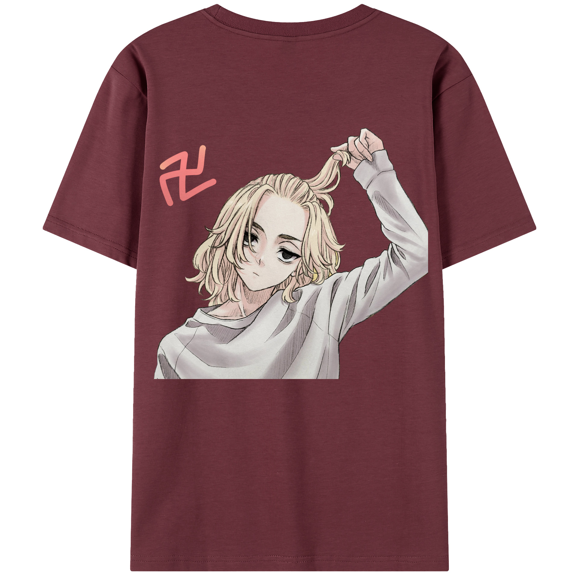 （画像用） 東京リベンジャーズ Tokyo Revengers 綿100％半袖Tシャツ（背面プリント）